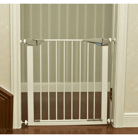 Zimtown Baby Safety Gate Door Metal Walk Thru Pet Dog Cat Fence