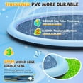 thumbnail image 4 of Splash Pad Sprinkler for Kids, 127" Extra Large Non-Slip Baby Play Mat - 2 Colors, Dog Pool Toys, Toddler Outdoor Toys for Ages 3-12 Boys Girls, Summer Outdoor Water Toys, Parent-Kids Games, 4 of 6