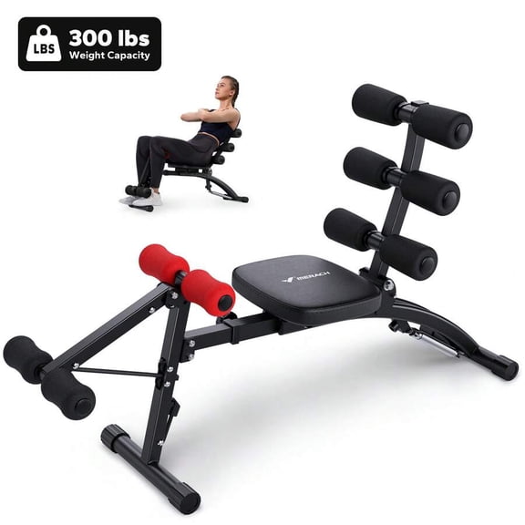 Workout Bench For Home Gym, Ab Machine Exercise Equipment, Multi-Functional Adjustable Ab Trainer, Sit Up Machine For Abdominal, Exercise Chair For Full Body Workout