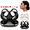 White, variant on Black 3-in-1 Smart Voice Translator Earbuds Real Time Language Translation Headset Bluetooth Wireless Open Ear Earphones AI Translator Supports 150+ Languages Rechargeable Waterproof Headphones
