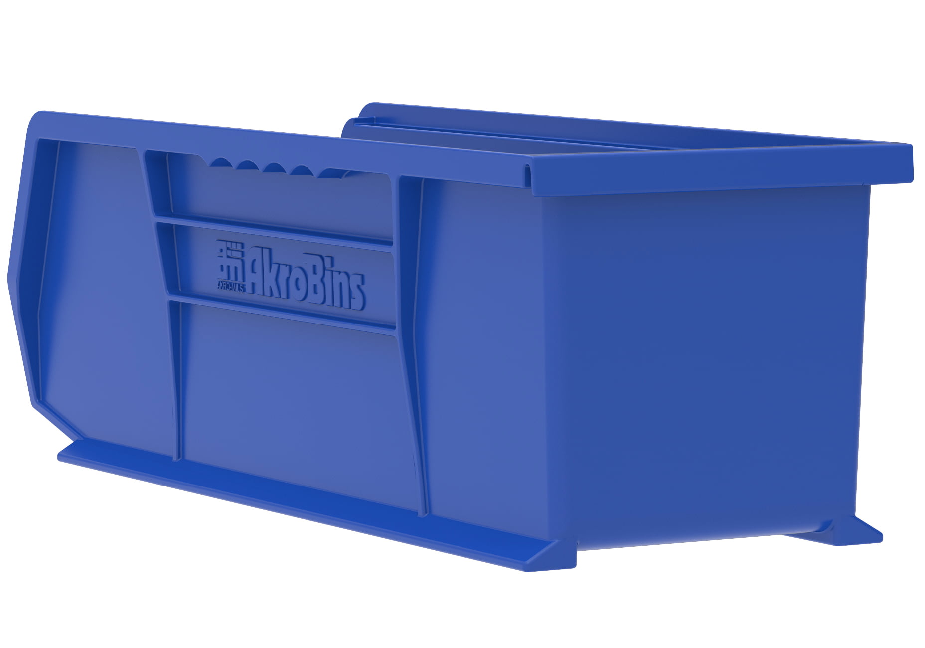 Yellow Case of 4 Akro-Mils 30292 30-Inch D by 11-Inch W by 10-Inch H Super Size Plastic Stacking Storage Akro Bin 