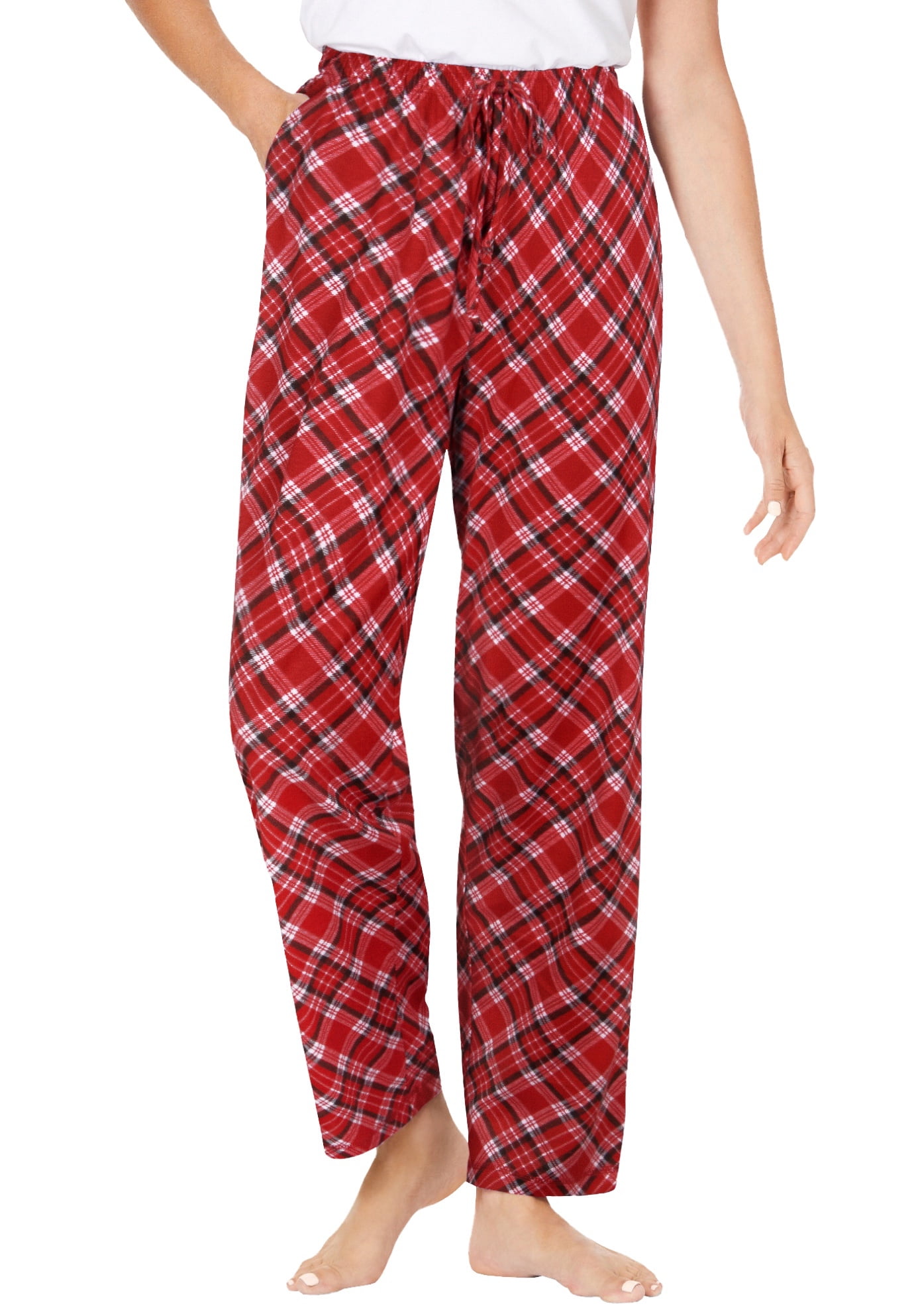 Dreams & Co. Women's Plus Size Knit Sleep Pant Pajama Bottoms