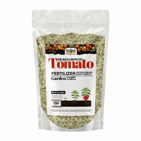 Old Cobblers Farm™ Wicked Organics Organic Tomato - for Strong Vines, Blossom Growth & Flavorful Fruit (5 lbs | 10 lbs | 15 lbs | 20 lbs)(5lbs)