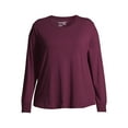 thumbnail image 7 of Terra & Sky Long Sleeve Pullover Relaxed Fit T-Shirt (Women's Plus) 1 Pack, 7 of 7