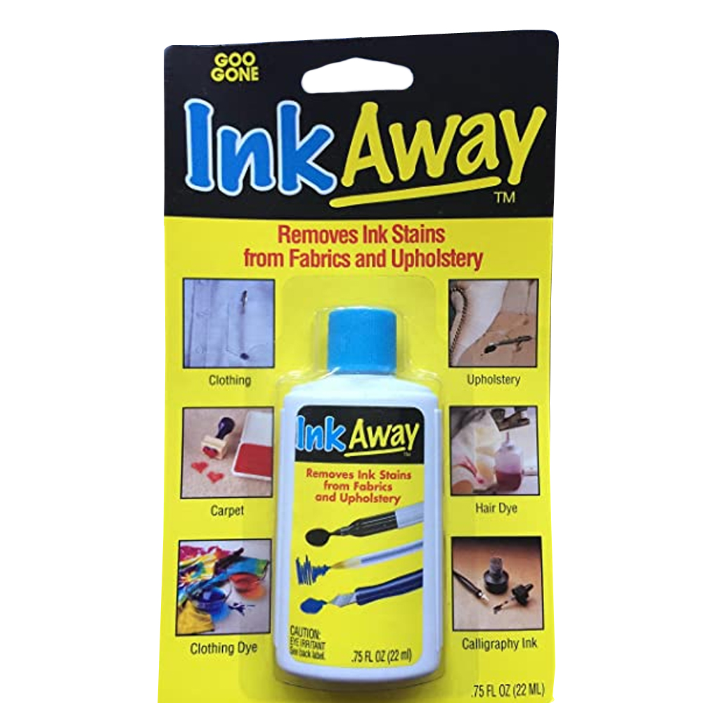 Ink Away Ink Stain Remover for Clothes Fabric Upholstery, 0.75 fl oz