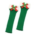 thumbnail image 5 of QLEICOM Leg Warmers,Socks for Women,Women's Christmas Leg Warmers with Fleece Lining for Ankle To Knee Coverage Knit Boot Socks Provide Thermal Insulation As Fashion Footwear Accessories Green, 5 of 5