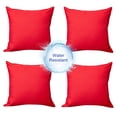 thumbnail image 1 of Fundas de almohada para exteriores SOFJAGETQ, 46 x 46 cm, color rojo, 4 unidades, impermeables, 1 of 8