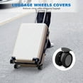 thumbnail image 6 of CEYAZYE 8Pcs Luggage Wheel Covers - Silicone Protector Covers for 2.1-2.4 in Spinner Wheel Suitcases Wear, Silent Luggage Cover Wheels Gift for Travel Enthusiasts -Resistant Anti-Noise (Black), 6 of 7