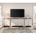thumbnail image 2 of WAMPAT 3 Piece Bedroom Set,9 Drawer Dresser with 3-Drawer Dresser Set of 2,Farmhouse Dresser Chest of Drawers for Living Room, Entryway and Hallway,White, 2 of 10