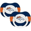 Baby Fanatic Denver Broncos Pacifier - 2 Pack
