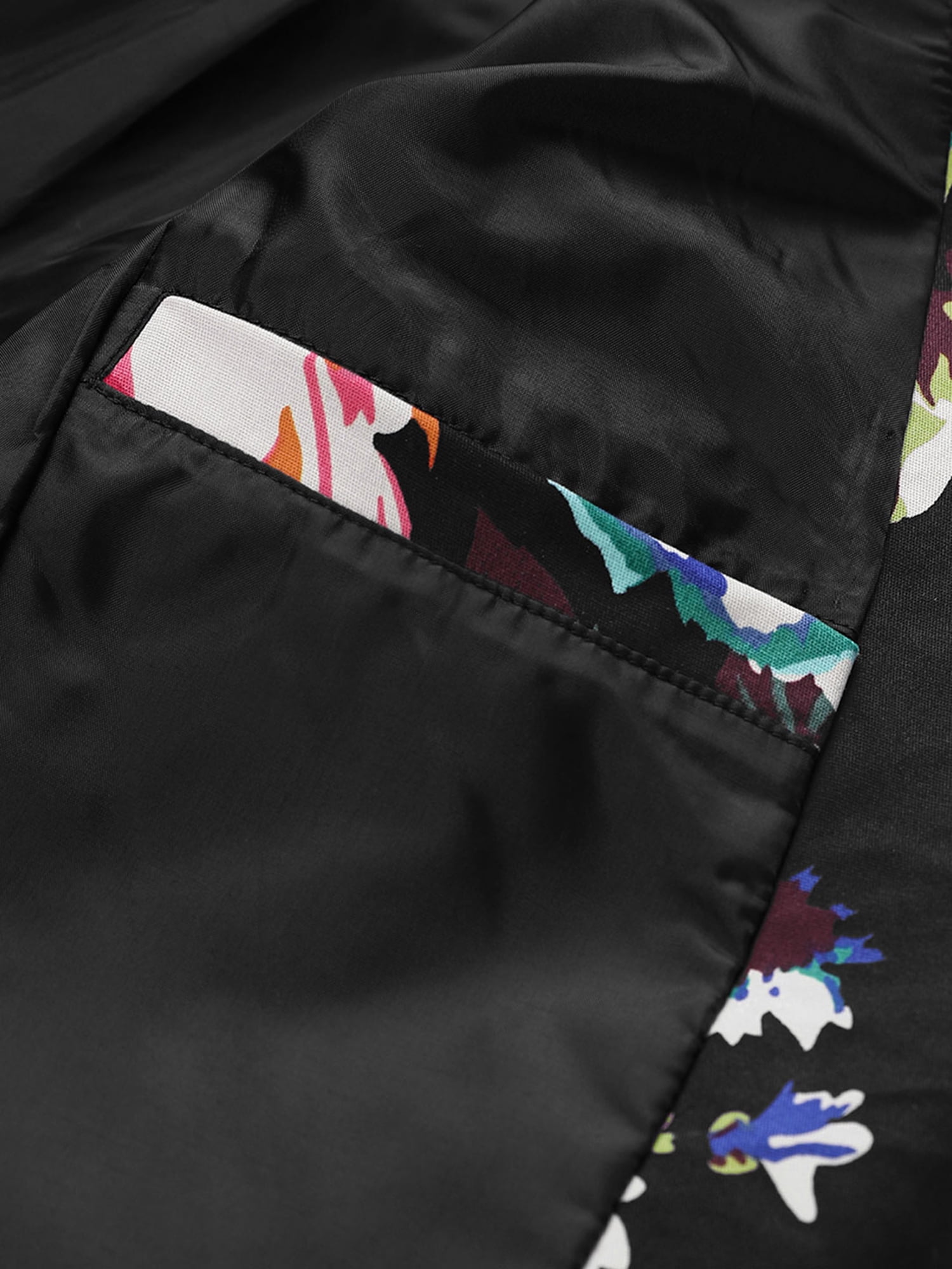 Unique Bargains Men's Slim Fit One Button Prom Floral Blazer