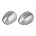thumbnail image 3 of 2 Pcs Bouteilles de Condiments en Forme d'Œuf en Acier Inoxydable pour Sel et Poivre (1 Trou et 3 Trous), 3 of 8