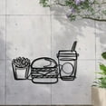 thumbnail image 6 of ​​XIANXIAN Metal Hamburgers French fries Cola Wall Art - Artistic Home Decoration Wall Decor Pendant for Living Room Bedroom Entryway Artistic Focal Point Display​​, 6 of 6