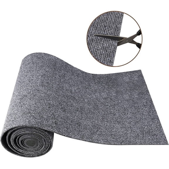 YeewayVeh Cat Scratch Furniture Protector, 78.7"x15.8" Self-Adhesive Felt Cat Scratch Pad, Trimmable DIY Cat Scratcher Mat for Wall, Couch, Sofa Furniture (Light Grey)