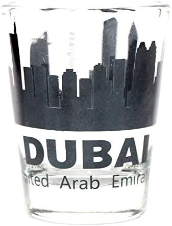 CITY SKYLINE SHOT GLASS SHOTGLASS UAE DUBAI UNITED ARAB EMIRATES 