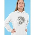 thumbnail image 2 of Lion Head With Beautiful Mane Hoodie Women -Image by Shutterstock, Female Medium, 2 of 4
