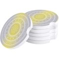 thumbnail image 1 of POGLIP Yellow and Grey Mandala Gradient Art Set of 4 Car Coaster for Drinks, Absorbent Ceramic Stone Coasters Cup Mat with Cork Base for Home Kitchen Room Coffee Table Bar Decor, 1 of 4