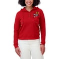 thumbnail image 4 of Women's WEAR by Erin Andrews  Red Chicago Blackhawks Waffle-Knit Pullover Hoodie, 4 of 4