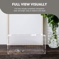 thumbnail image 4 of WASHWEPE Small Reptile Enclosure Transparent Reptile Box Acrylic 1Pack for Reptiles, 4 of 7