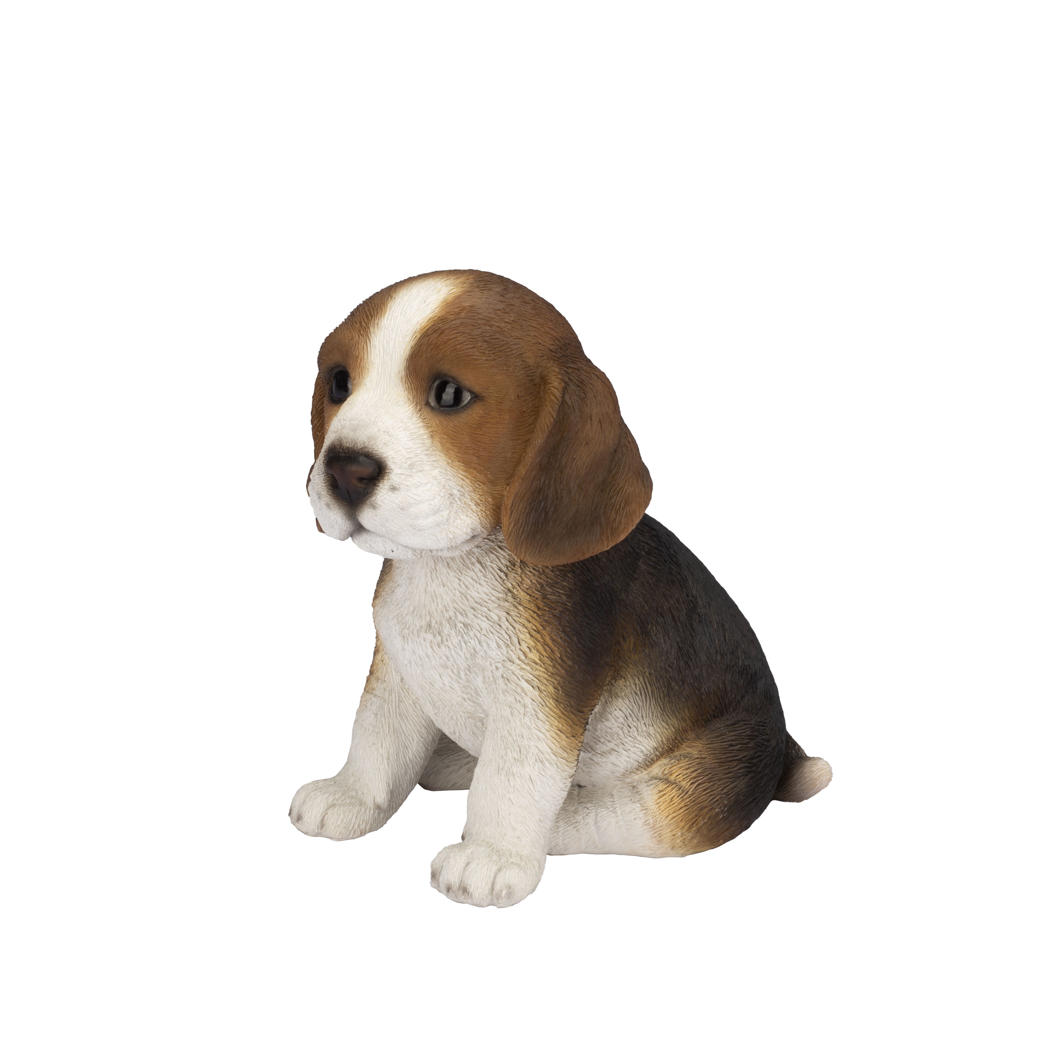 SOREAL Brown Beagle Decorative Puppy Figurine for Home & Garden Décor, Handpainted Polyresin Dog Statue, Realistic Design | Gift for Dog Lovers | Weather-Resistant Indoor/Outdoor Decor