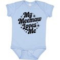 thumbnail image 3 of Inktastic My Meemaw Loves Me Grandchild Quote Boys or Girls Baby Bodysuit, 3 of 5
