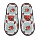 thumbnail image 1 of Balery Insects Pantuflas de Casa de Felpa Silenciosas con Diseño Estampado, Zapatillas Cómodas Antideslizantes de Algodón para Interior-Large, 1 of 8