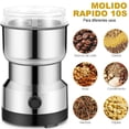 thumbnail image 3 of Molinillo Pulverizador Eléctrico Kimhi 150W Acero Inoxidable 300ml 4 Aspas Plateado, 3 of 7