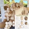 thumbnail image 2 of Kit de arco de guirnalda de globos de color marrón café albaricoque, decoraciones para fiestas de cumpleaños y bodas, suministros para baby shower para niños, globos de látex, 2 of 5