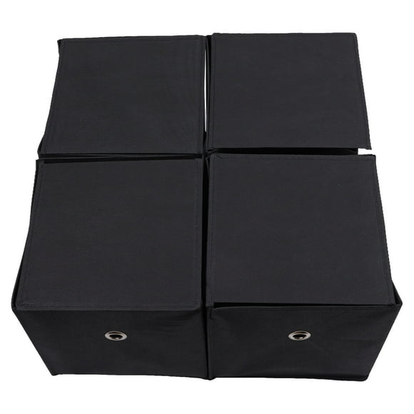 4 piezas de contenedores de almacenamiento plegables Cestas de ropa de gran tamaño para el hogar Dormitorio Armario Oficina Coche