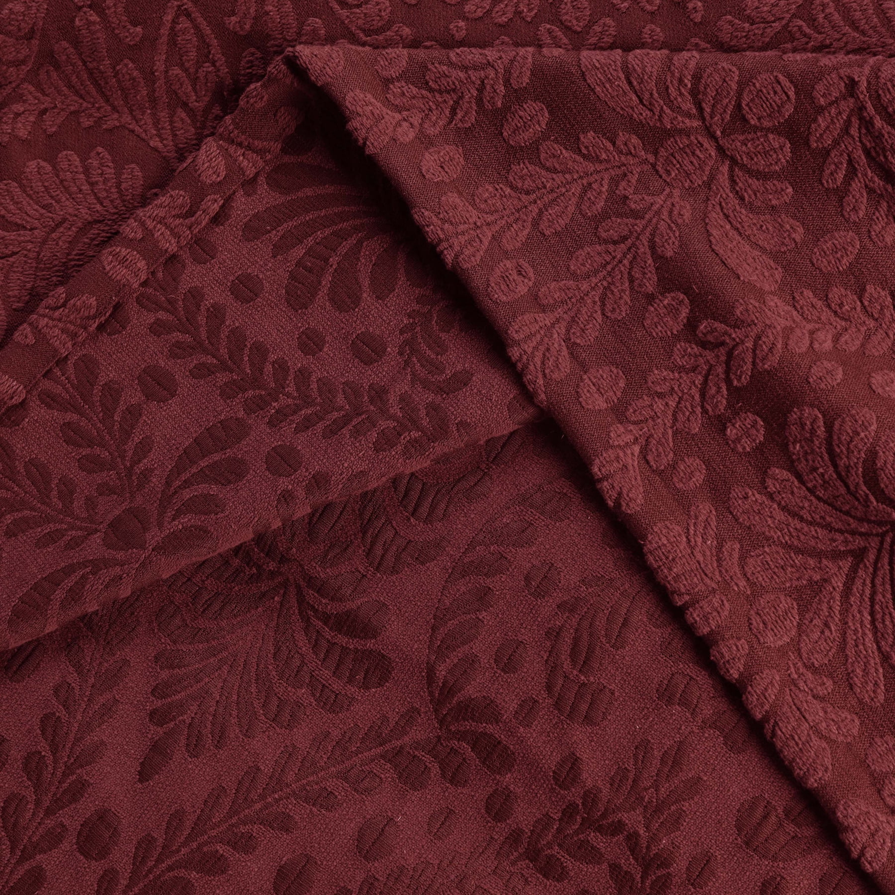 Superior 2 Piece Aspen Cotton Blend Burgundy Bedspread Set, Twin