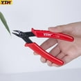 thumbnail image 2 of KUAIQU 5-in Flush Cutter Plier Wire Cutter Craft Tool for Cutting Wire Red, 2 of 7