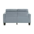 thumbnail image 4 of Pemberly Row 18.5" Contemporary Microfiber Fabric Tufted Loveseat in Gray, 4 of 7