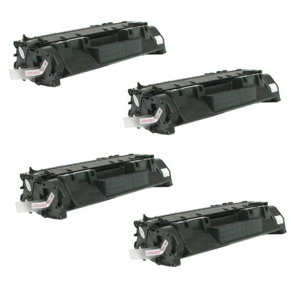 Premium Compatible Toner Cartridge Replacement for CE505A / 05A cartridges - jumbo capacity - 4-pack