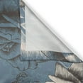 thumbnail image 3 of Ambesonne Vintage Kitchen Curtains, Grunge Rose Petal Heart, 55"x39", Slate Blue Grey, 3 of 3