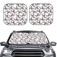 thumbnail image 2 of Goofa Bird Pattern 2 Piece Car Windshield Sun Shade Foldable | Front Windshield Shade for Sun, Heat and UV Rays | Sunshade for Car Front Window-, 2 of 7