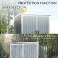 thumbnail image 5 of 5x3FT Outdoor Storage Shed Waterproof Resin Cabinet with Lockable Doors for Bikes and Patio Furniture, 5 of 9