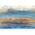 thumbnail image 2 of Ludwig, Alicia 32x23 White Modern Wood Framed Museum Art Print Titled - Indigo Currents II, 2 of 4