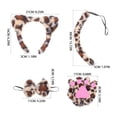thumbnail image 2 of LOLIPPYY Kit de Gants avec Nœud 4 Pcs Accessoires en Fil de Fer pour Performance Léopard, 2 of 6