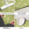 thumbnail image 3 of Lightgreen Daisy Flower White Blooms Pattern Kitchen Rug Mat,Kitchen Runner Rugs Non Skid Washable,Decorative Kitchen Floor Mats for Kitchen,Sink,Laundry,17"X47", 3 of 5