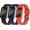 Black&Blue&Orange, variant on MYKOMI Compatible for Fitbit Charge 5 Bands with Case, Tactical Protective Cover Frame Athletic Strap Guard Rugged Sport Breathable Protector Watch Wristbands