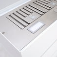 thumbnail image 3 of Akicon 36" Stainless Steel Range Hood, Modern Box Ducted Kitchen Hood with Powerful Vent Motor, Wall Mount, 36"W * 30"H*14"D, Signal White, 3 of 7
