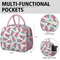 thumbnail image 6 of Lunch Bag Lunch Box for Women Reusable Insulated Lunch Bags,Water-Resistant Tropical Fruit Watermelon Cooler Lunch Tote Bag, Large Capacity for Work Travel Picnic, 6 of 6