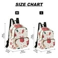 thumbnail image 2 of FORMRS Mini Backpack Purse for Women Quilted Travel Daypack Casual Shoulder Bag, Red Christmas Box Pattern, 2 of 7
