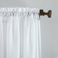 thumbnail image 4 of (2 pack) Mainstays Marjorie 1-Piece Sheer Voile Rod Pocket Curtain Panel, 59"x84", White, 4 of 8