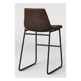 thumbnail image 2 of Bowden Faux Leather Counter Stool in Brown, 2 of 2
