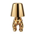 thumbnail image 1 of Thinker - Lamp Collection Creative Little Golden Man Living Room Table Light Home Decoration Gift, 1 of 12