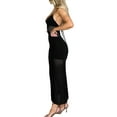 thumbnail image 3 of Coduop  Women Long Sleeve Crochet Knit Maxi Dresses Bodycon Long Dress Beach Dress Cover Ups, 3 of 5