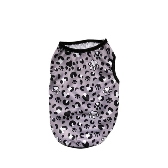 BAIANNAN Dog Clothes Summer Pet Leopard Print Vest For Small Medium Dogs Cats Soft Cozy Puppy Coat Breathable Cat Clothing Chihuahua Pug