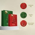 thumbnail image 4 of easykart labels 12 Christmas Gift Bags, Red & Green Metallic & Texture Finish with Golden& Spot Gloss Xmas Tree, Assorted Sizes With Handle (4 Extra Large 16", 4 Large 12", 4 Medium 9"), 4 of 5