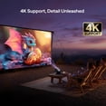 thumbnail image 3 of Aurzen BOOM mini proyector inteligente de Google TV con WiFi y Bluetooth, proyector de películas para exteriores y hogar compatible con 4K con altavoces de 20 W, audio DoIby, enfoque en tiempo real y, 3 of 5